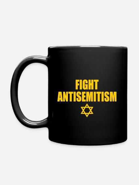 fight antisemitism - Tasse einfarbig - Schwarz