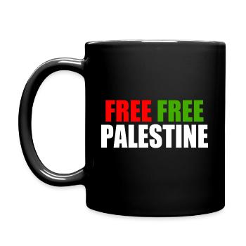 Free Free palestine - Mug uni - noir - Gauche