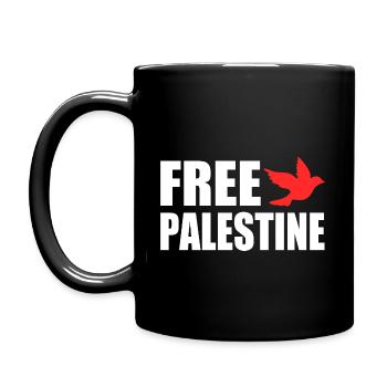 Free palestine - Full Colour Mug - black - Left