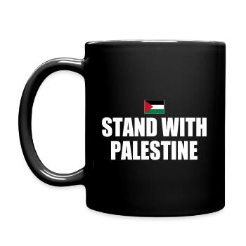 I stand with palestine - Mug uni - noir - Gauche