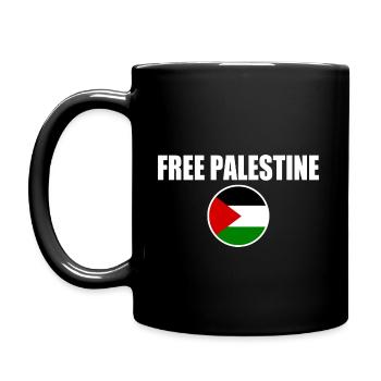 Free palestine - Mug uni - noir - Gauche