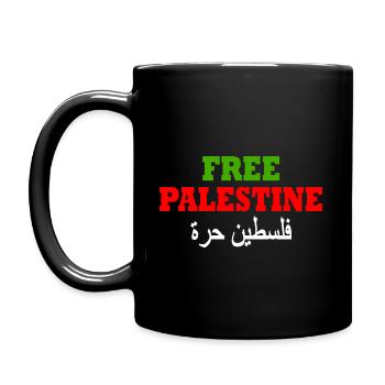 Free palestine - Full Colour Mug - black - Left