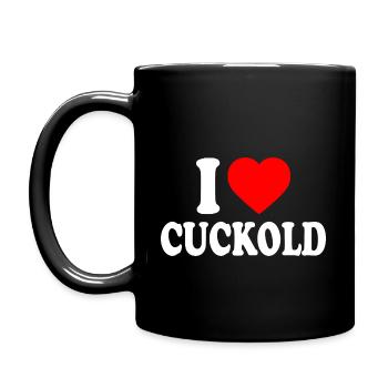 I love cuckold - Mug uni - noir - Gauche