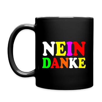 No thank you - Full Colour Mug - black - Left