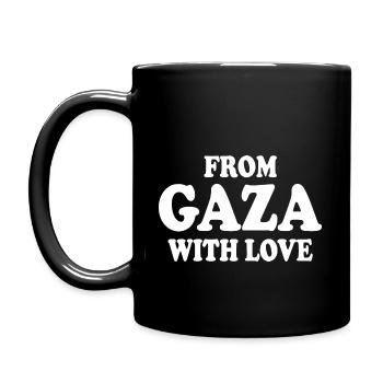 From gaza with love - Full Colour Mug - black - Left