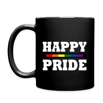 Happy pride - Mug uni - noir - Gauche