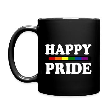 Happy pride - Mug uni - noir - Gauche