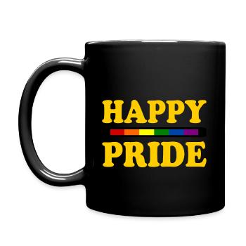Happy pride - Mug uni - noir - Gauche