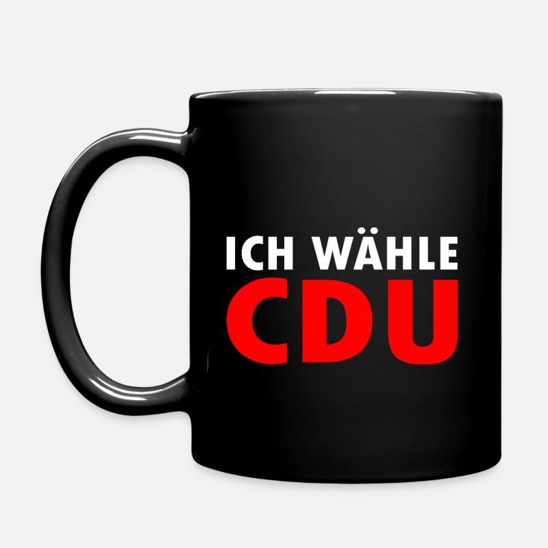 Ich wähle cdu - Tasse einfarbig - Schwarz