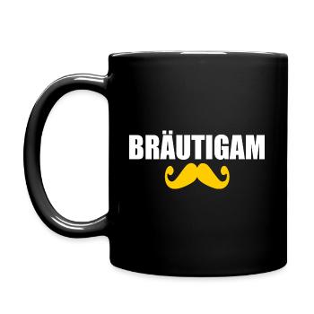bräutigam - Tasse einfarbig - Schwarz - Links