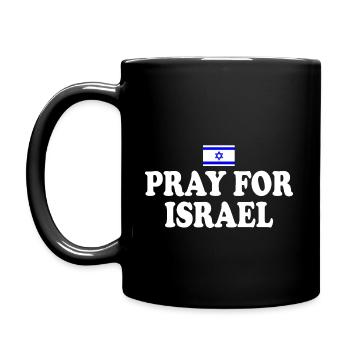 Pray for israel - Full Colour Mug - black - Left