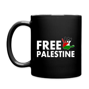 Free palestine - Full Colour Mug - black - Left