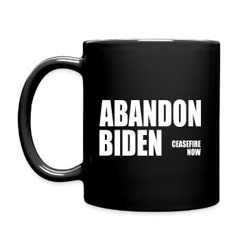 Abandon biden - Full Colour Mug - black - Left