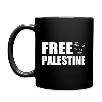 Free palestine - Mug uni - noir - Gauche