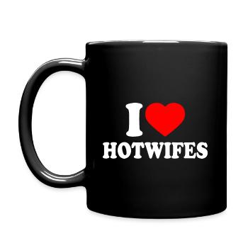 I love hotwifes - Full Colour Mug - black - Left