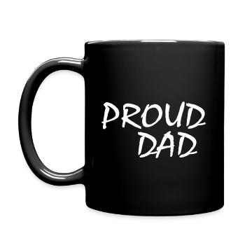 Proud dad - Full Colour Mug - black - Left