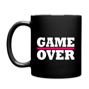 Game over - Mug uni - noir - Gauche