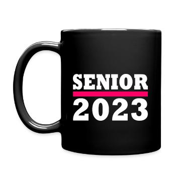 Senior 2023 - Tasse einfarbig - Schwarz - Links