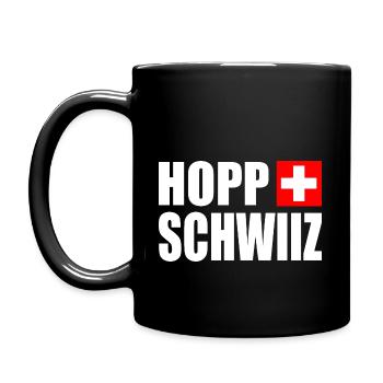 Hopp schwiiz - Mug uni - noir - Gauche