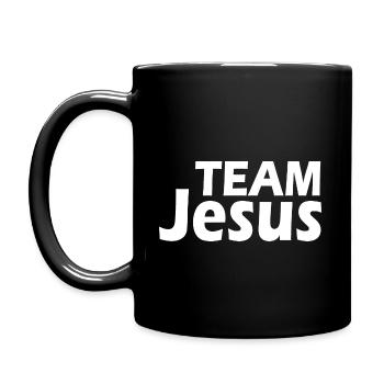 Team jesus - Full Colour Mug - black - Left