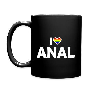 I love anal - Mug uni - noir - Gauche