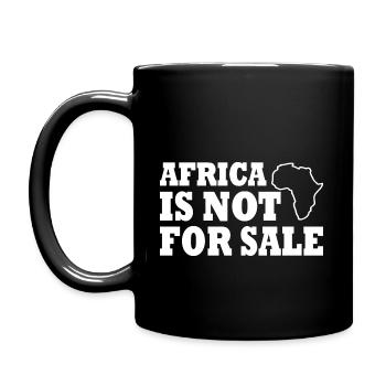 africa is not for sale - Full Colour Mug - black - Left