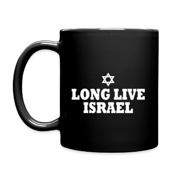 Long live israel - Tasse einfarbig - Schwarz - Links