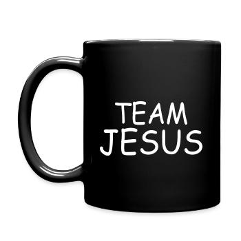 Team jesus - Full Colour Mug - black - Left