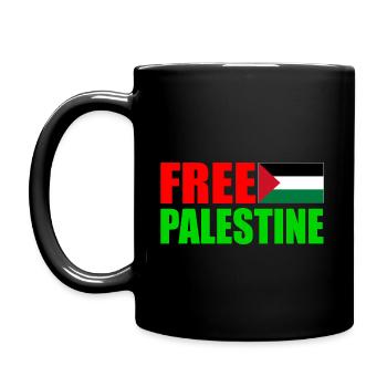 Free palestine - Full Colour Mug - black - Left