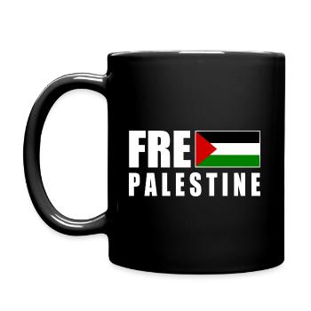 Free palestine - Full Colour Mug - black - Left