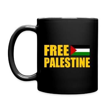 Free palestine - Mug uni - noir - Gauche