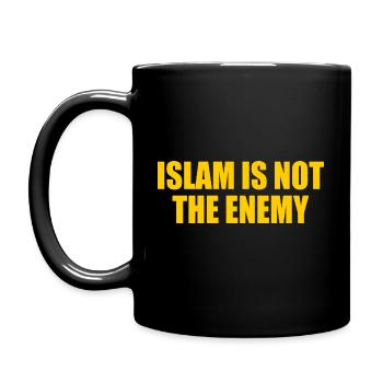 Islam is not the enemy - Full Colour Mug - black - Left