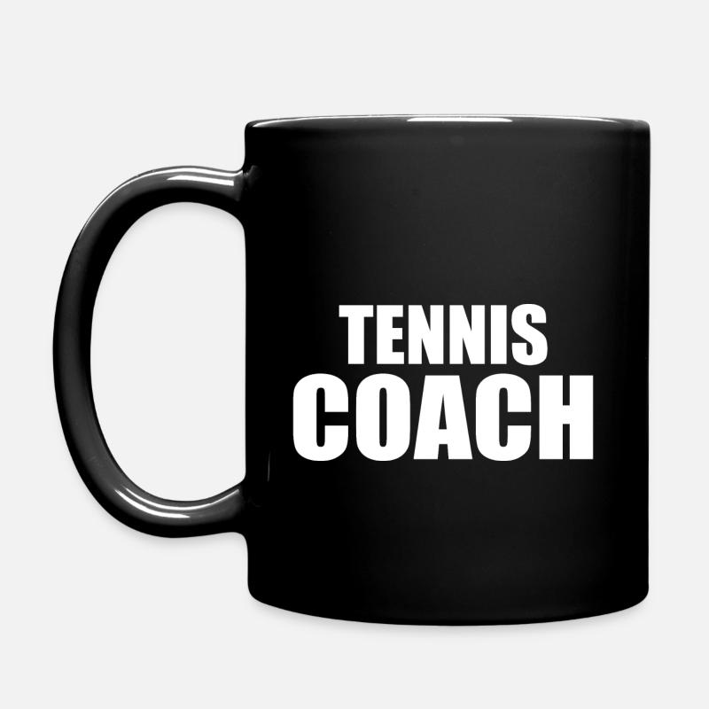Tennis coach - Tasse einfarbig - Schwarz