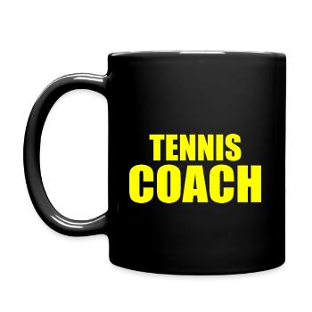Tennis coach - Full Colour Mug - black - Left