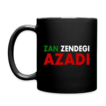 women life freedom Zan zendegi azadi - Tasse einfarbig - Schwarz - Links