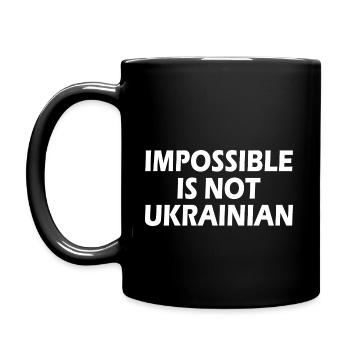 impossible is not ukrainian - ukraine - Mug uni - noir - Gauche