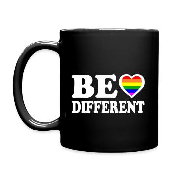 Be different - Full Colour Mug - black - Left