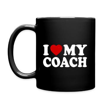 I love my coach - Full Colour Mug - black - Left