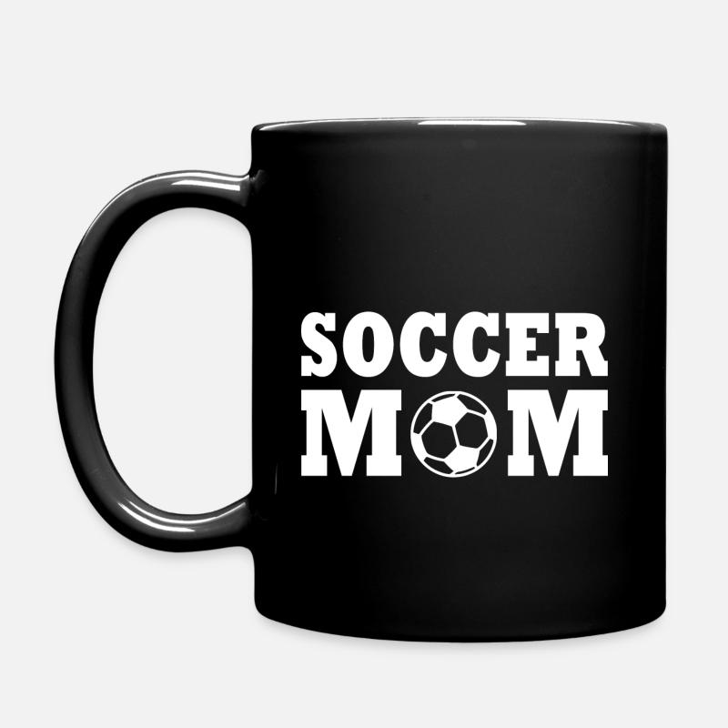 Soccer mom - Tasse einfarbig - Schwarz