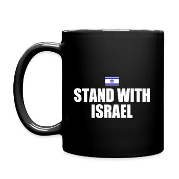 Stand with israel - Full Colour Mug - black - Left