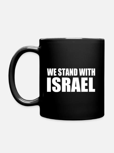 We Stand with israel - Mug uni - noir