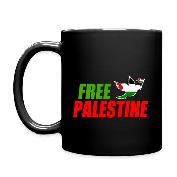 Free palestine - Full Colour Mug - black - Left