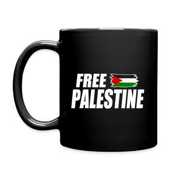 Free palestine - Full Colour Mug - black - Left