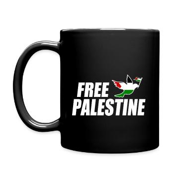 Free palestine - Full Colour Mug - black - Left