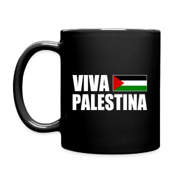Viva palestina - Full Colour Mug - black - Left