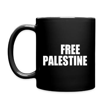 Free palestine - Full Colour Mug - black - Left