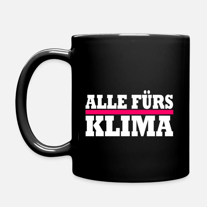 Alle fürs klima - Tasse einfarbig - Schwarz