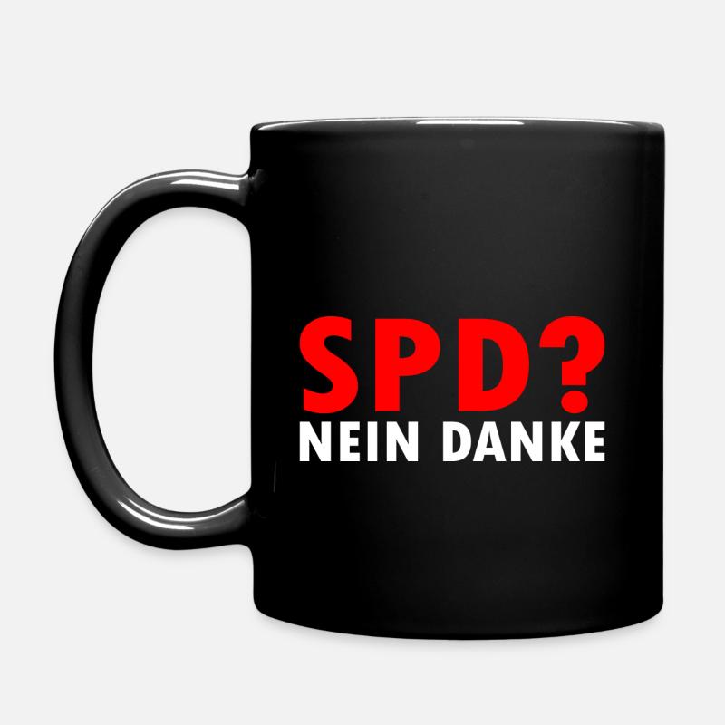 Spd - Tasse einfarbig - Schwarz