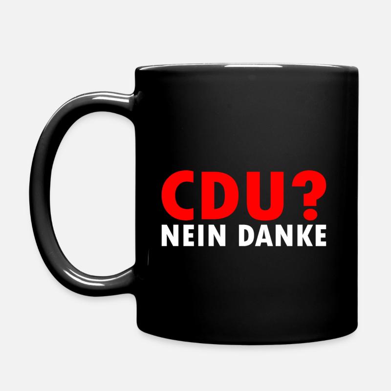 Cdu - Tasse einfarbig - Schwarz