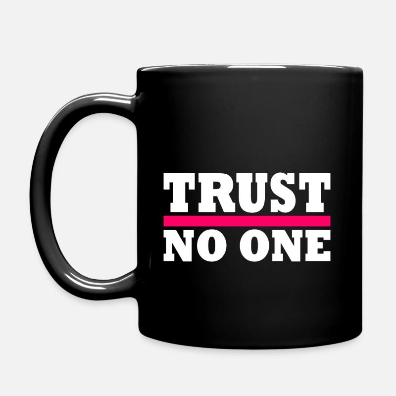 Trust no one - Mug uni - noir